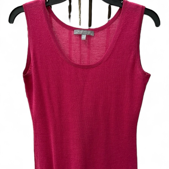 NEIMAN MARCUS The Cashmere Collection Pink Cardigan/Matching Tank Top Small EUC - Picture 5 of 6